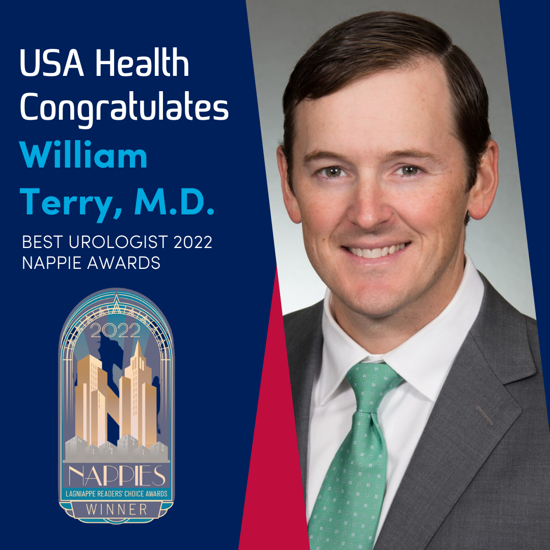USA Health’s William Terry, M.D. receives Nappie Award