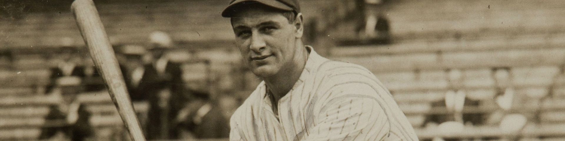 Lou Gehrig in his first appearance with the New York Yankees before a game, circa June 11, 1923.